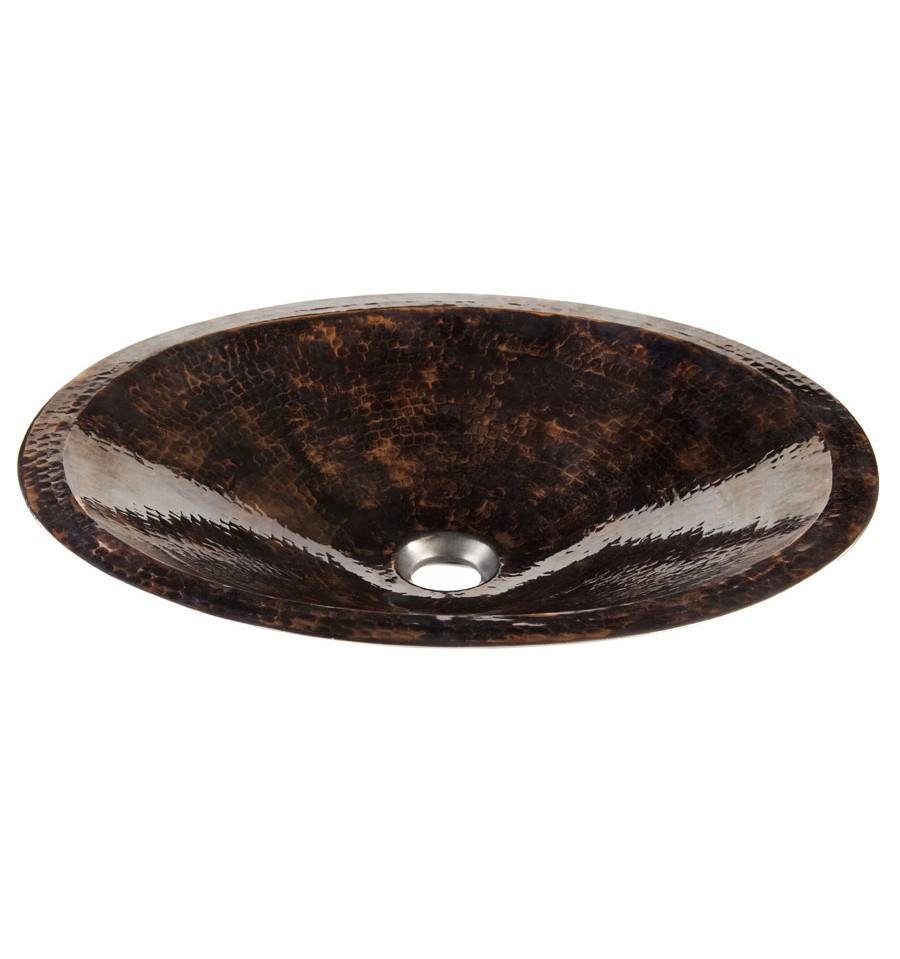 Thompson Traders Sinks - Bathroom - Copper - Legacy Collection BRV-1916BLKN Chakra Double Wall Black Nickel Bath Sink Thompson Traders Sinks - Bathroom - Copper - Legacy Collection BRV-1916BLKN Chakra Double Wall Black Nickel Bath Sink